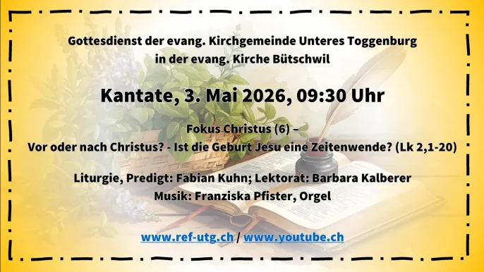 2026-05-03; Einladung 16-9 (Foto: Evang. UTG) 2026-05-03; Einladung 16-9 (Foto: Evang. UTG)
