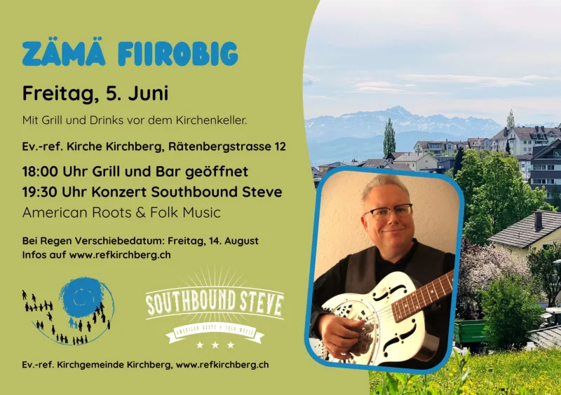 Inserat zämä fiirobig (297.5 x 210 mm) (Foto: Michael Stübi) Inserat zämä fiirobig (297.5 x 210 mm) (Foto: Michael Stübi)