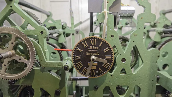 Kirchenuhr Muri (Foto: Christoph Knoch) Kirchenuhr Muri (Foto: Christoph Knoch)